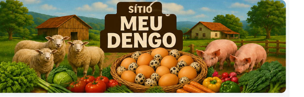 Paisagem ilustrada do Sítio Meu Dengo
